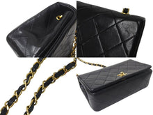 Load image into Gallery viewer, CHANEL シャネル マトラッセ フルフラップチェーンショルダーバッグ 1番台 ラムスキン ココマーク ブラック 美品 中古 4c073812
