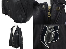 画像をギャラリービューアに読み込む, RUFF RYDERS ラフライダーズ Leather Jacket レザージャケット メンズ サイズ 4X ブラック 美品 中古 4c073816