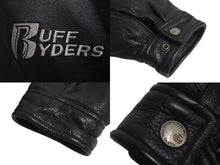 画像をギャラリービューアに読み込む, RUFF RYDERS ラフライダーズ Leather Jacket レザージャケット メンズ サイズ 4X ブラック 美品 中古 4c073816