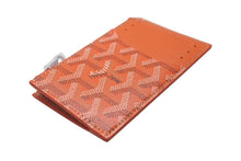 画像をギャラリービューアに読み込む, 新品未使用 GOYARD ゴヤール ブルボン カードケース ジップ付きカードホルダー ゴヤールディンキャンバス オレンジ シルバー 中古 4c073846