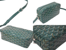 画像をギャラリービューアに読み込む, 新品未使用 GOYARD ゴヤール カップヴェールPM ショルダーバッグ グリーン シルバー金具 ゴヤールディンキャンバス 中古 4c073848