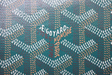 画像をギャラリービューアに読み込む, 新品未使用品 GOYARD ゴヤール マリニー ウォレット コインケース 小銭入れ カードケース PVC レザー グリーン 中古 4c073851