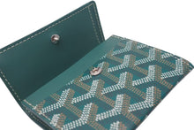 画像をギャラリービューアに読み込む, 新品未使用品 GOYARD ゴヤール マリニー ウォレット コインケース 小銭入れ カードケース PVC レザー グリーン 中古 4c073851