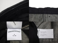 画像をギャラリービューアに読み込む, 新品未使用 CHROMEHEARTS クロムハーツ フレアニー スターパッチ デニムパンツ ブラック コットン シルバー925 レザー 36 中古 4c073856