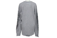 画像をギャラリービューアに読み込む, 新品未使用 CHROMEHEARTS クロムハーツ ホースシュー 長袖Tシャツ サーマル アームプリント クルーネック グレー サイズXL 中古 4c073858