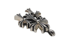 画像をギャラリービューアに読み込む, 新品同様 CHROME HEARTS クロムハーツ 3 CH CRS SML トリプルCHクロススモール シルバーネックレストップ シルバー925 中古 4c073862