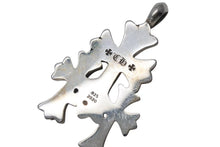 画像をギャラリービューアに読み込む, 新品同様 CHROME HEARTS クロムハーツ 3 CH CRS SML トリプルCHクロススモール シルバーネックレストップ シルバー925 中古 4c073862