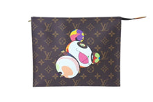 画像をギャラリービューアに読み込む, 新品未使用 LOUIS VUITTON ルイヴィトン LV × TM トリオ ポッシュ トワレ ポーチ M13762 モノグラム パンダ 新作 村上隆 中古 4c073875