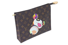 画像をギャラリービューアに読み込む, 新品未使用 LOUIS VUITTON ルイヴィトン LV × TM トリオ ポッシュ トワレ ポーチ M13762 モノグラム パンダ 新作 村上隆 中古 4c073875
