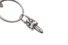 画像をギャラリービューアに読み込む, CHROME HEARTS クロムハーツ CLIP CHAIN FANCY LONG ファンシー ロングクリップ キーチェーン 8リンク ダガー 重量約85.0g 美品 中古 4c073886