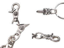 画像をギャラリービューアに読み込む, CHROME HEARTS クロムハーツ CLIP CHAIN FANCY LONG ファンシー ロングクリップ キーチェーン 8リンク ダガー 重量約85.0g 美品 中古 4c073886