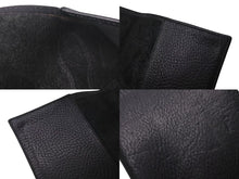 画像をギャラリービューアに読み込む, 極美品 CHROME HEARTS クロムハーツ セメタリークロスパッチ ブックカバー 3パッチ ブラック レザー エンボスロゴ 中古 4c073888
