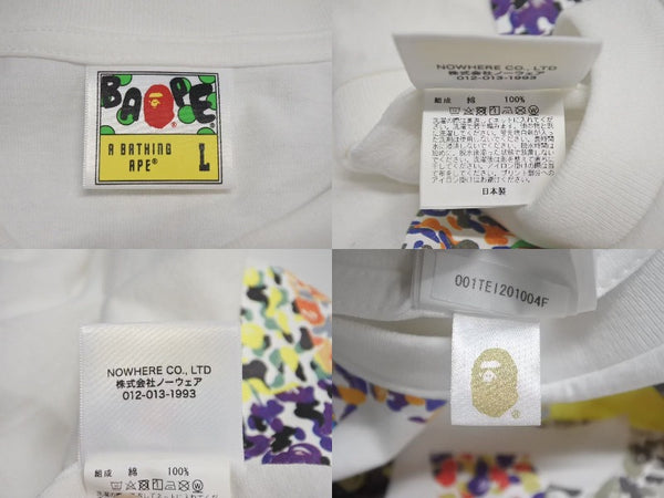 Very good condition A BATHING APE 29th Anniversary T Shirt 29th Anniversary T-shirt White Size L Used 4c073890