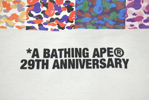 Very good condition A BATHING APE 29th Anniversary T Shirt 29th Anniversary T-shirt White Size L Used 4c073890