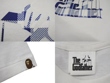 画像をギャラリービューアに読み込む, A Bathing APE × The Godfather ベイシング エイプ × ゴッドファーザー コラボ Tシャツ ホワイト ブルー M 美品 中古 4c073891