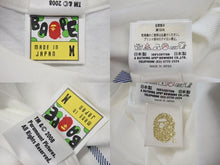 画像をギャラリービューアに読み込む, A Bathing APE × The Godfather ベイシング エイプ × ゴッドファーザー コラボ Tシャツ ホワイト ブルー M 美品 中古 4c073891