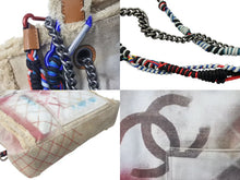 Load image into Gallery viewer, 極美品 CHANEL シャネル トートバッグ グラフィティ アクト2 ブリコラージュ 19番台 2014年春夏 コットンキャンバス ブラウン 中古 4c073894