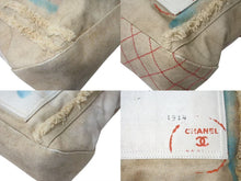 Load image into Gallery viewer, 極美品 CHANEL シャネル トートバッグ グラフィティ アクト2 ブリコラージュ 19番台 2014年春夏 コットンキャンバス ブラウン 中古 4c073894