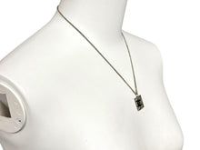 Load image into Gallery viewer, 極美品 CHANEL シャネル カンボンライン ネックレス アクセサリー 05C刻印 メタル シルバー ブラック 中古 4c073899