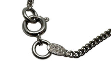 Load image into Gallery viewer, 極美品 CHANEL シャネル カンボンライン ネックレス アクセサリー 05C刻印 メタル シルバー ブラック 中古 4c073899