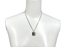 Load image into Gallery viewer, 極美品 CHANEL シャネル カンボンライン ネックレス アクセサリー 05C刻印 メタル シルバー ブラック 中古 4c073899