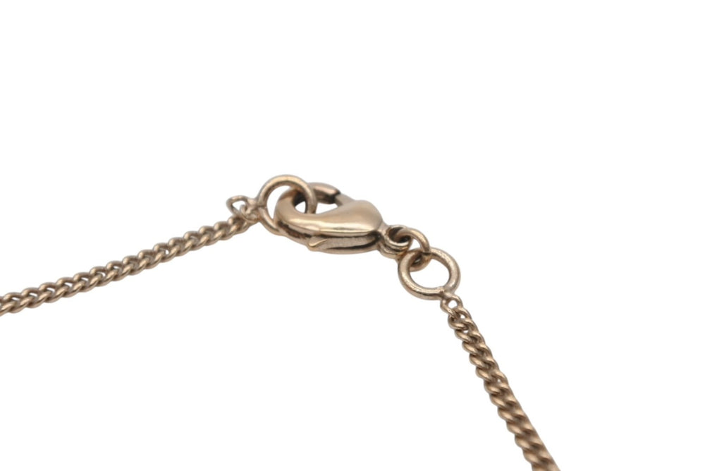 CHANEL Cocomark Necklace GP Rhinestone Gold Hardware Logo Accessory Jewelry 08C 5g Good Condition Used 4c073913