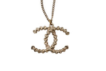 Load image into Gallery viewer, 極美品 CHANEL シャネル ネックレス デカココマーク アクセサリー ラインストーン A18刻印 GP ゴールド 中古 4c073926