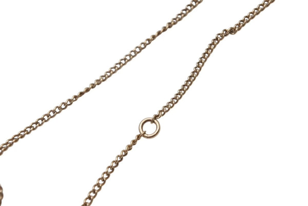 Very Good Condition CHANEL Necklace Big Coco Mark Accessories Rhinestone A18 Engraved GP Gold Used 4c073926