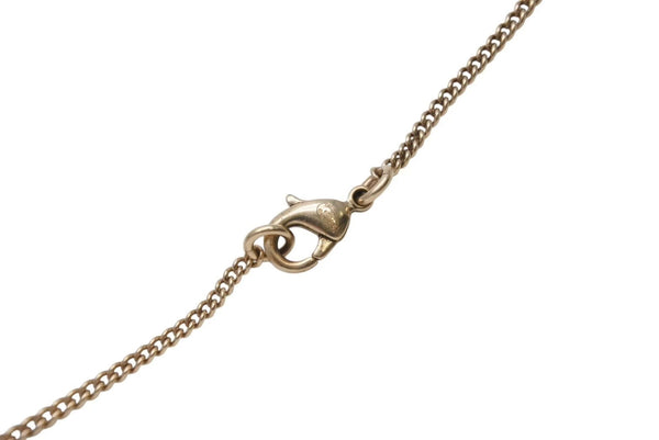 Very Good Condition CHANEL Necklace Big Coco Mark Accessories Rhinestone A18 Engraved GP Gold Used 4c073926