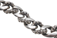 画像をギャラリービューアに読み込む, 極美品 CHROME HEARTS クロムハーツ 2クリップファンシー ショートウォレットチェーン 重量約219.4g 全長約41cm シルバー925 中古 4c073935