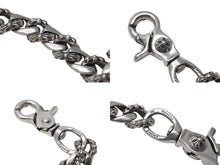 画像をギャラリービューアに読み込む, 極美品 CHROME HEARTS クロムハーツ 2クリップファンシー ショートウォレットチェーン 重量約219.4g 全長約41cm シルバー925 中古 4c073935