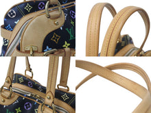 画像をギャラリービューアに読み込む, [USED/中古]LOUIS VUITTON ルイ・ヴィトン ハンドバッグ ブラック マルチカラー PVC レザー M40194 ゴールド金具 Bランク 中古 4c073943