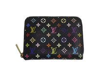 画像をギャラリービューアに読み込む, LOUIS VUITTON ルイヴィトン モノグラム マルチカラー ジッピー コインパース ヴィオレ コンパクトウォレット M60268 美品 中古 4c073945