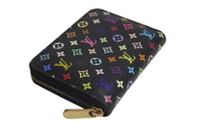 画像をギャラリービューアに読み込む, LOUIS VUITTON ルイヴィトン モノグラム マルチカラー ジッピー コインパース ヴィオレ コンパクトウォレット M60268 美品 中古 4c073945