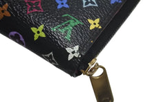 画像をギャラリービューアに読み込む, LOUIS VUITTON ルイヴィトン モノグラム マルチカラー ジッピー コインパース ヴィオレ コンパクトウォレット M60268 美品 中古 4c073945