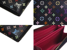画像をギャラリービューアに読み込む, LOUIS VUITTON ルイヴィトン モノグラム マルチカラー ジッピー コインパース ヴィオレ コンパクトウォレット M60268 美品 中古 4c073945