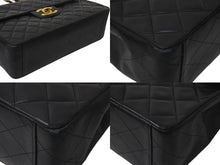 Load image into Gallery viewer, CHANEL シャネル デカマトラッセ チェーンショルダーバッグ シングルフラップ 3番台 ブラック ゴールド金具 美品 中古 4c073948