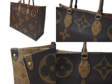 画像をギャラリービューアに読み込む, 極美品 LOUIS VUITTON ルイヴィトン オンザゴーGM トートバッグ 2WAYバッグ M44576 モノグラム ジャイアント PVC レザー 中古 4c073950