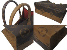 画像をギャラリービューアに読み込む, 極美品 LOUIS VUITTON ルイヴィトン オンザゴーGM トートバッグ 2WAYバッグ M44576 モノグラム ジャイアント PVC レザー 中古 4c073950