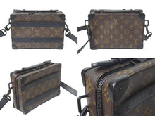 画像をギャラリービューアに読み込む, LOUIS VUITTON ルイヴィトン モノグラム マカサー ハンドル ソフトトランク ショルダーバッグ M45935 ブラック ブラウン 美品 中古 4c073952