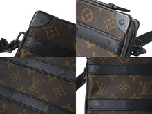 画像をギャラリービューアに読み込む, LOUIS VUITTON ルイヴィトン モノグラム マカサー ハンドル ソフトトランク ショルダーバッグ M45935 ブラック ブラウン 美品 中古 4c073952
