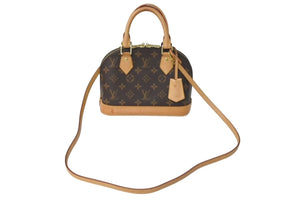 極美品 LOUIS VUITTON ルイヴィトン アルマBB ハンドバッグ M53152 ショルダー 2WAY モノグラムキャンバス PVC レザー 中古 4c073953