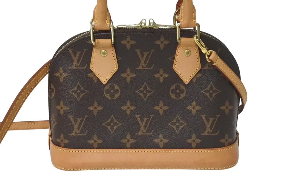 極美品 LOUIS VUITTON ルイヴィトン アルマBB ハンドバッグ M53152 ショルダー 2WAY モノグラムキャンバス PVC レザー 中古 4c073953