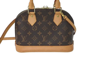 極美品 LOUIS VUITTON ルイヴィトン アルマBB ハンドバッグ M53152 ショルダー 2WAY モノグラムキャンバス PVC レザー 中古 4c073953
