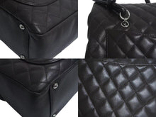 Load image into Gallery viewer, CHANEL シャネル カンボンライン ショルダーバッグ ココマーク 9番台 カーフスキン ブラウン ベージュ シルバー金具 美品 中古 4c073958