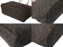 画像をギャラリービューアに読み込む, 新品同様 LOUIS VUITTON ルイヴィトン ネヴァーフルMM トートバッグ M40156 モノグラム ブラウン ゴールド金具 中古 4c073959
