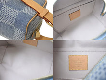 画像をギャラリービューアに読み込む, 新品同様 LOUIS VUITTON ルイヴィトン ロッカードップキット ハンドバッグ N40753 ダミエデニム ブルー ブラウン ゴールド 中古 4c073960