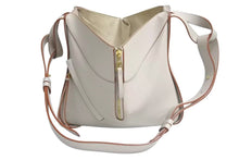 画像をギャラリービューアに読み込む, LOEWE ロエベ ハンモック スモールバッグ ショルダーバッグ ロゴ 2WAY 062125 カーフレザー ベージュ ゴールド金具 美品 中古 4c073965