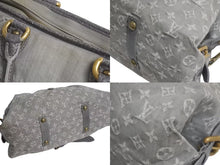 画像をギャラリービューアに読み込む, LOUIS VUITTON ルイヴィトン モノグラムデニム ネオカヴィMM 2WAYハンドバッグ M95351 ロゴ ゴールド金具 グレー 美品 中古 4c073967