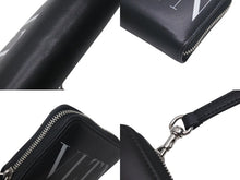 画像をギャラリービューアに読み込む, VALENTINO ヴァレンティノ 財布 GARAVANI ショルダーストラップ UY2P0R48LVN 二つ折り 財布 ブラック レザー 美品 中古 4c073974